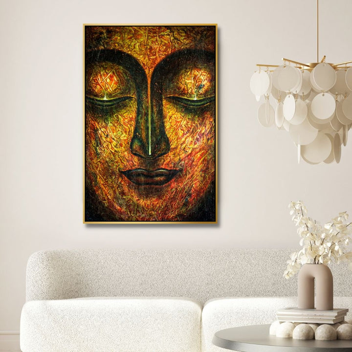 Meditating Buddha Canvas Art - Designity Art