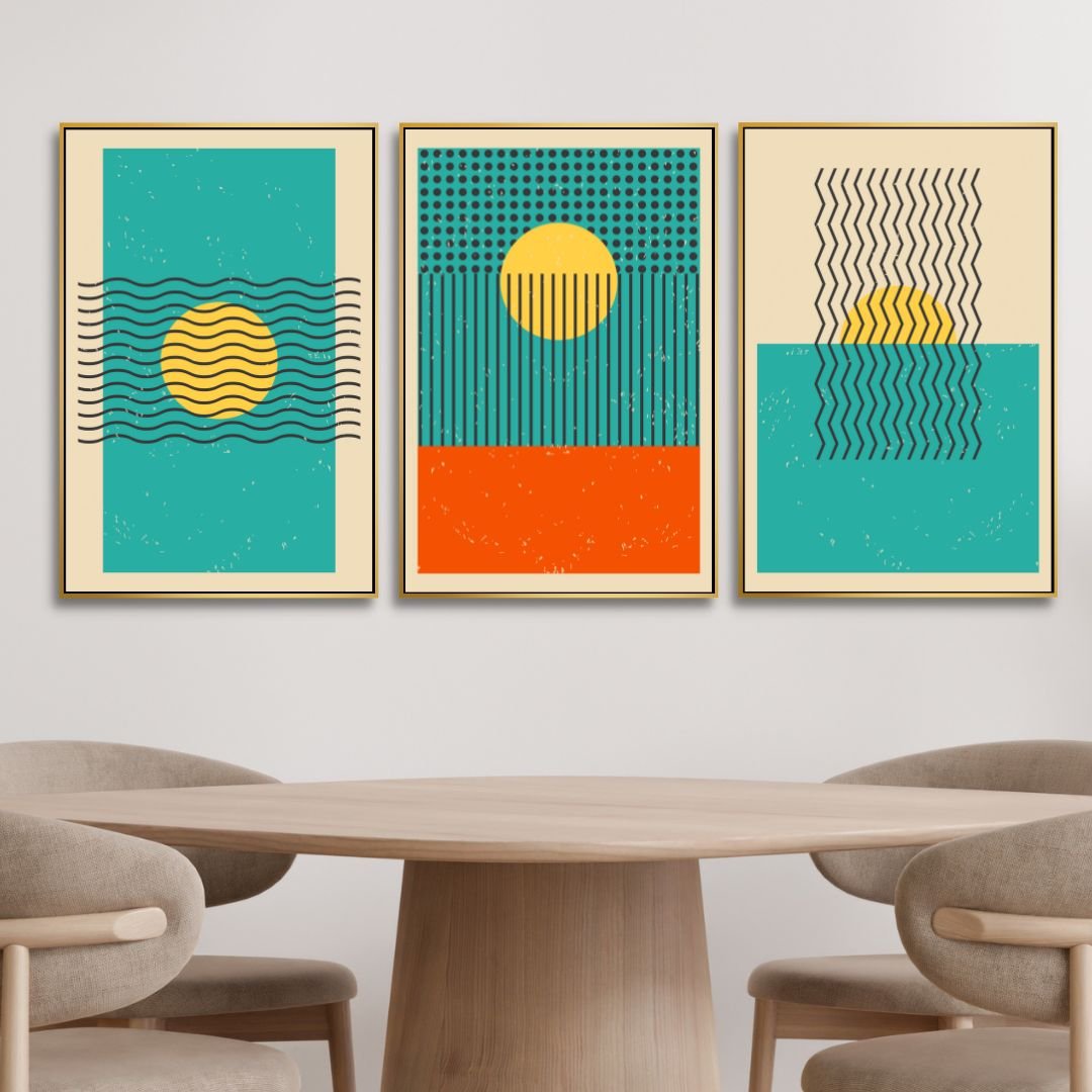 Minimal 20s Geometric Abstract Art - Designity Art