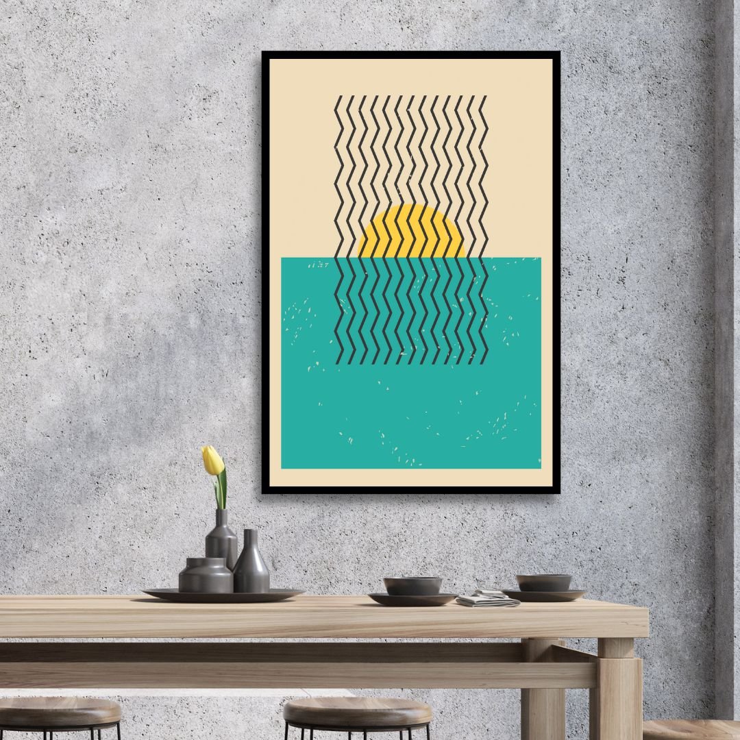 Minimal 20s Geometric Abstract Art - Designity Art