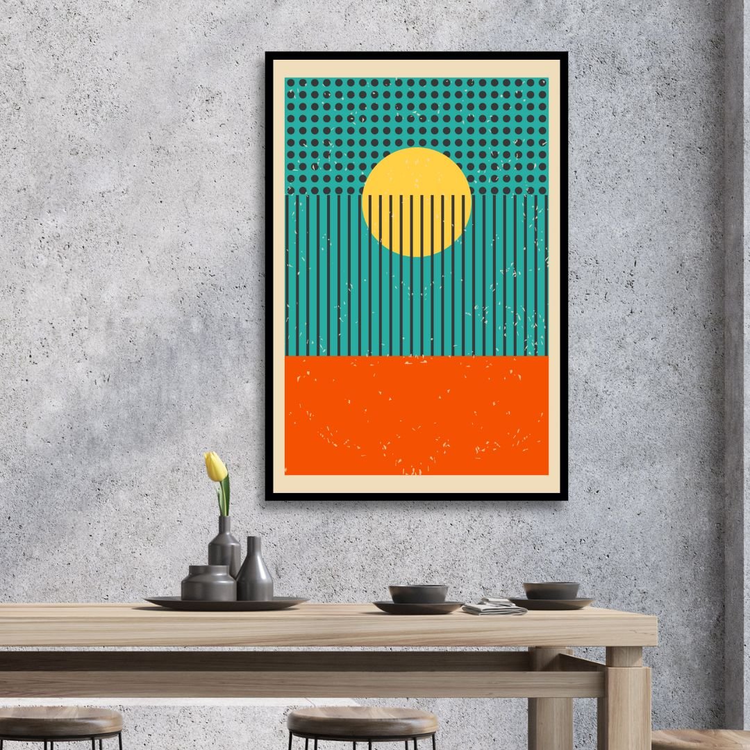 Minimal 20s Geometric Abstract Art - Designity Art