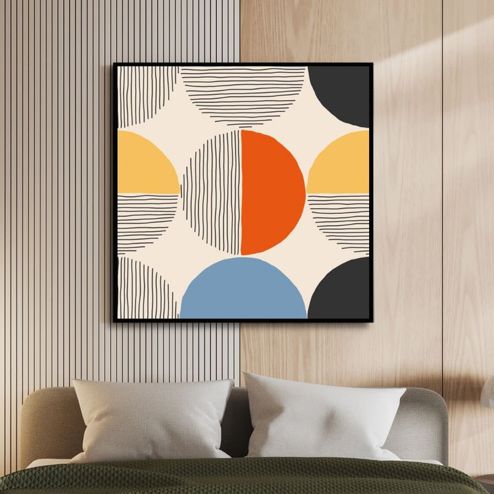 Minimalist Shapes and Lines Abstract Art - Designity Art