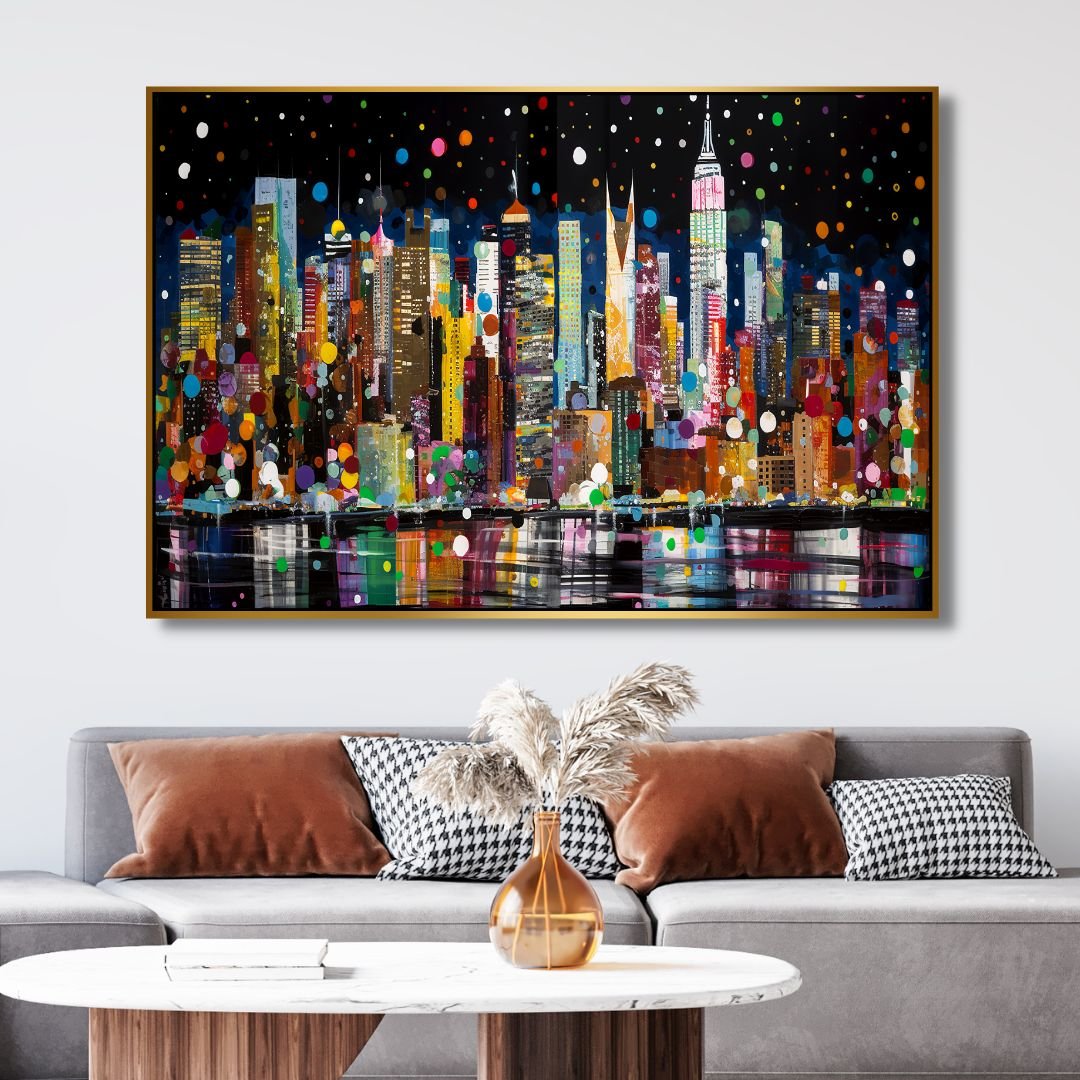 New York Pop Art Canvas Wall Art - Designity Art