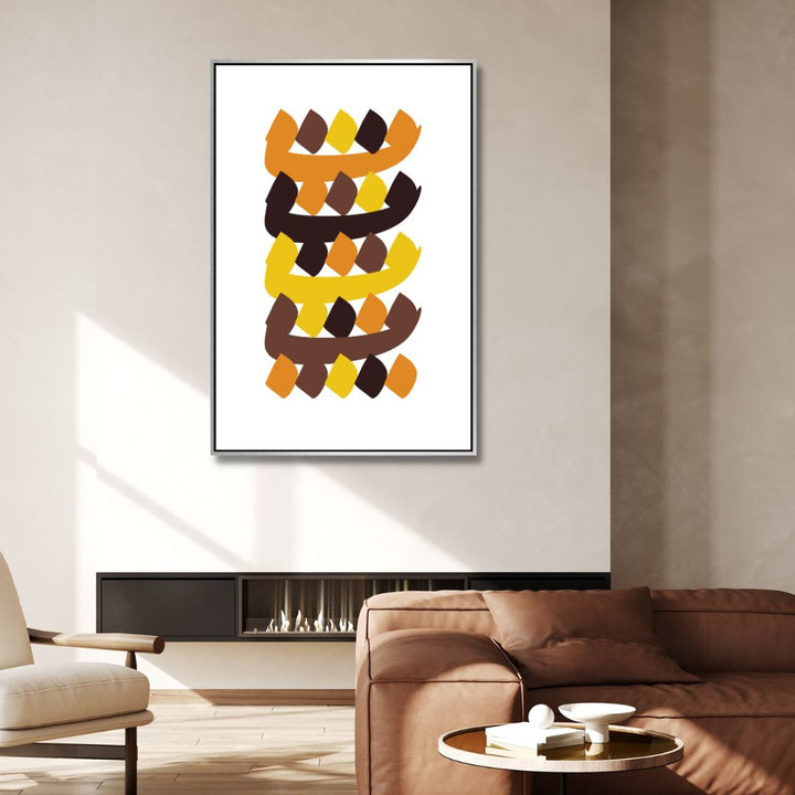 Persian Alphabet Abstract Canvas Art - Designity Art