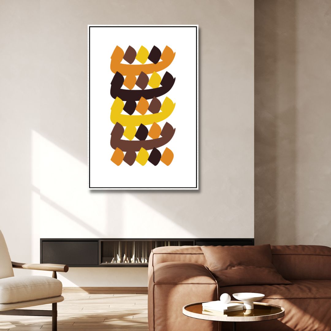 Persian Alphabet Abstract Canvas Art - Designity Art