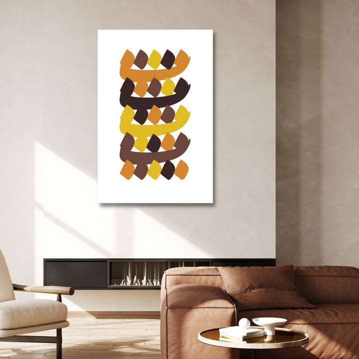 Persian Alphabet Abstract Canvas Art - Designity Art