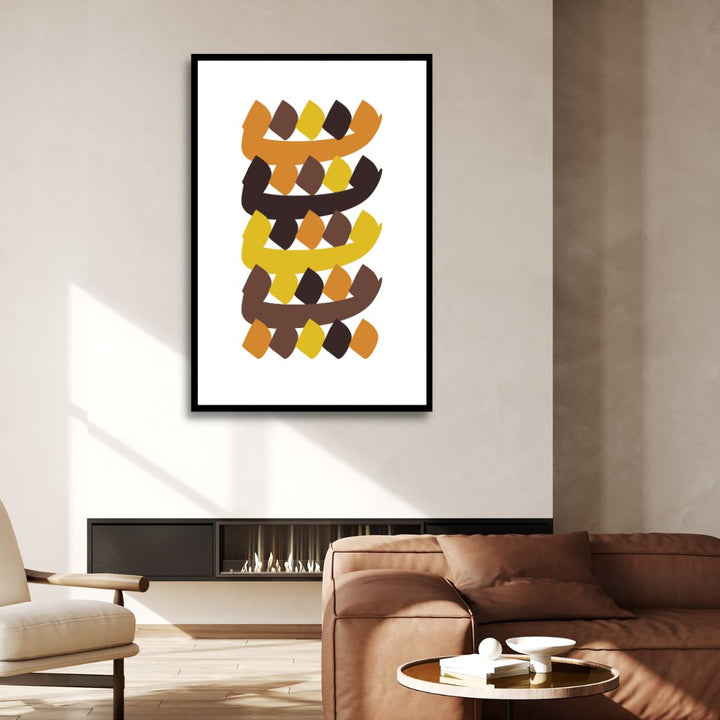 Persian Alphabet Abstract Canvas Art - Designity Art