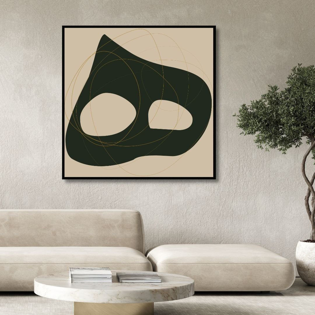 Persian Alphabet Typography Abstract Canvas Art - Designity Art