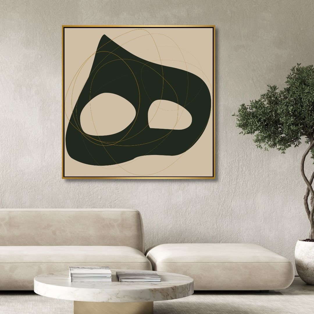 Persian Alphabet Typography Abstract Canvas Art - Designity Art