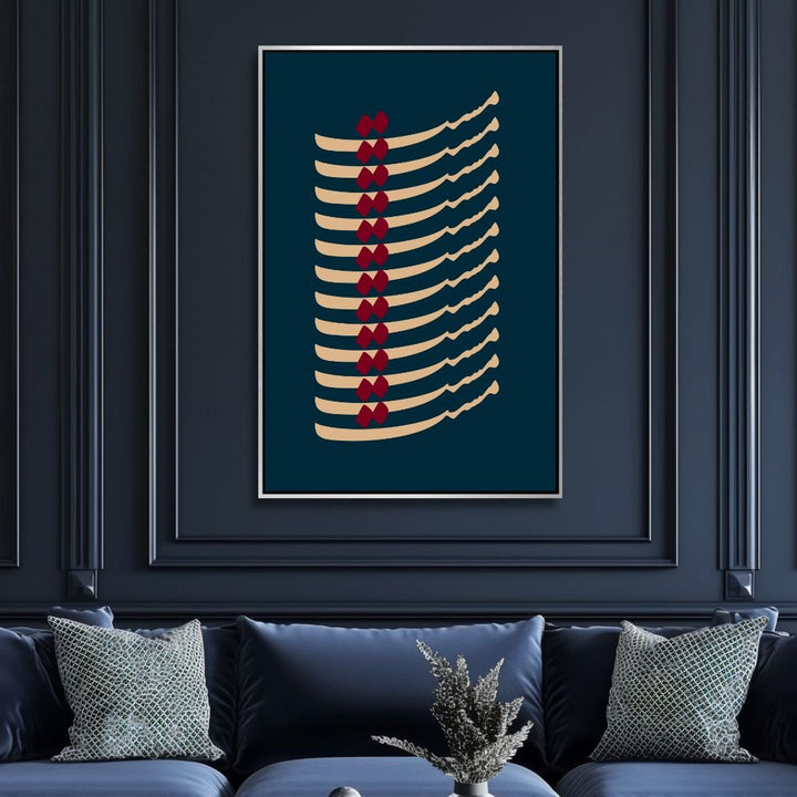 Persian Calligraphy "Mast" Abstract Canvas Wall Art - Designity Art