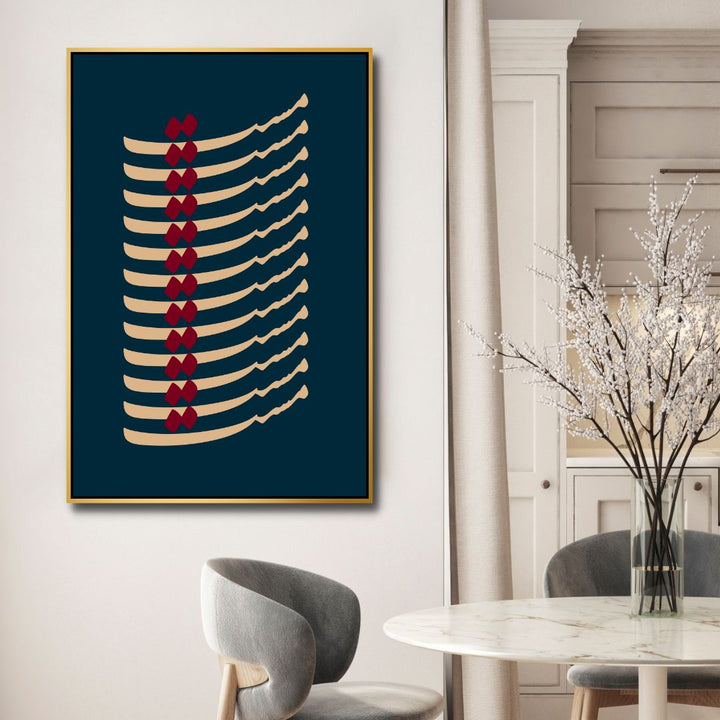 Persian Calligraphy "Mast" Abstract Canvas Wall Art - Designity Art