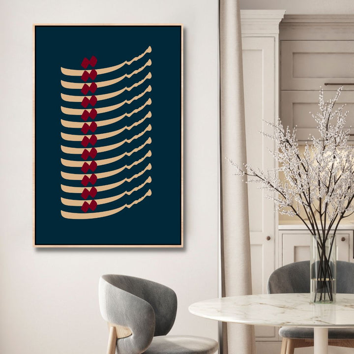 Persian Calligraphy "Mast" Abstract Canvas Wall Art - Designity Art