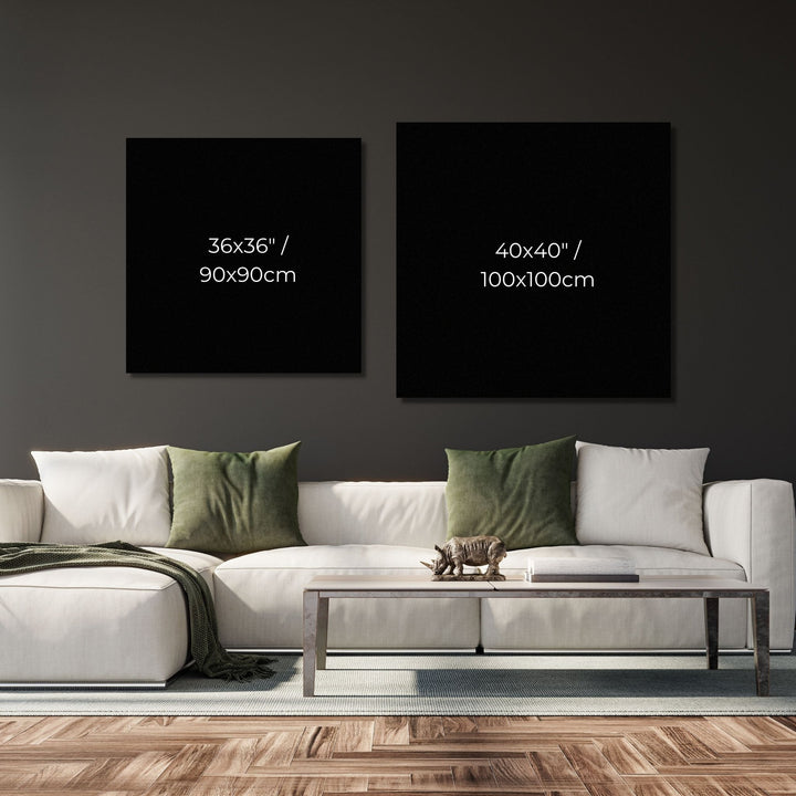 Persian calligraphy "Vacuity" Abstract Canvas Art - Designity Art