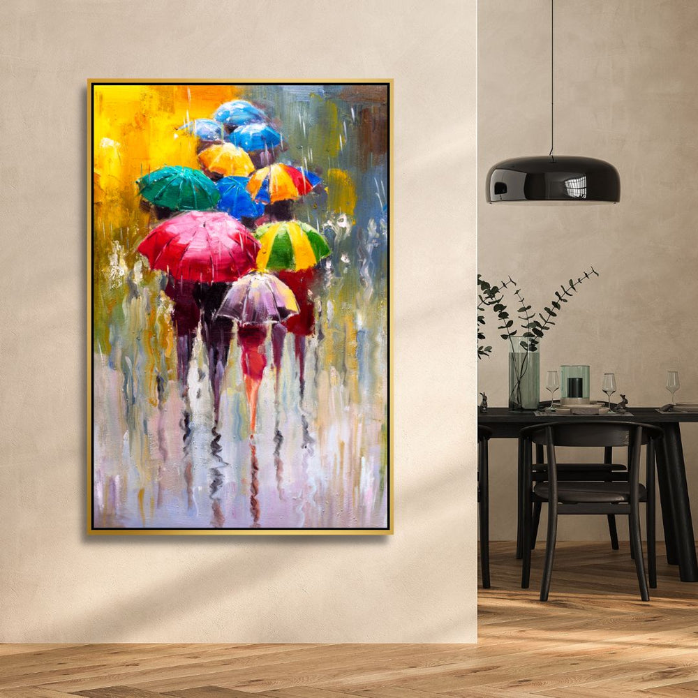 Rainy Day Abstract Art - Designity Art