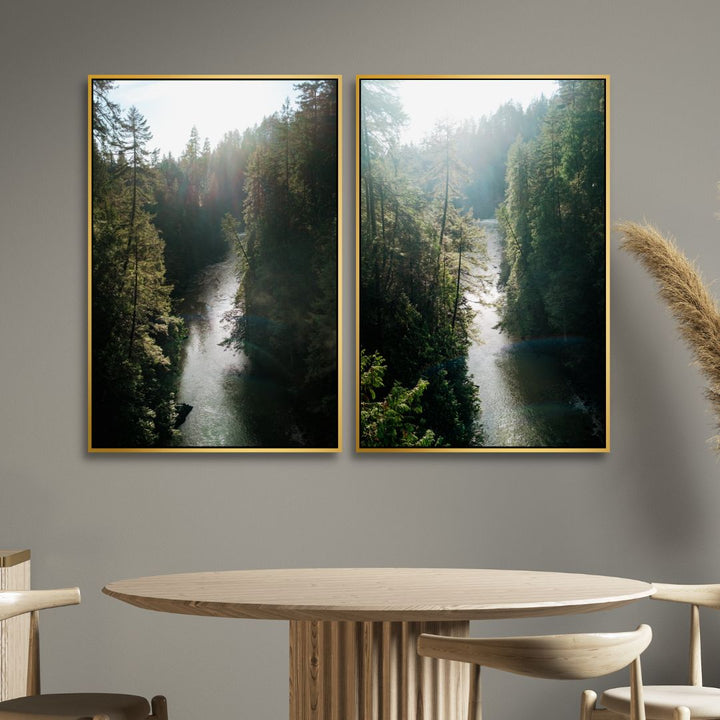 River View Canvas Art - Designity Art