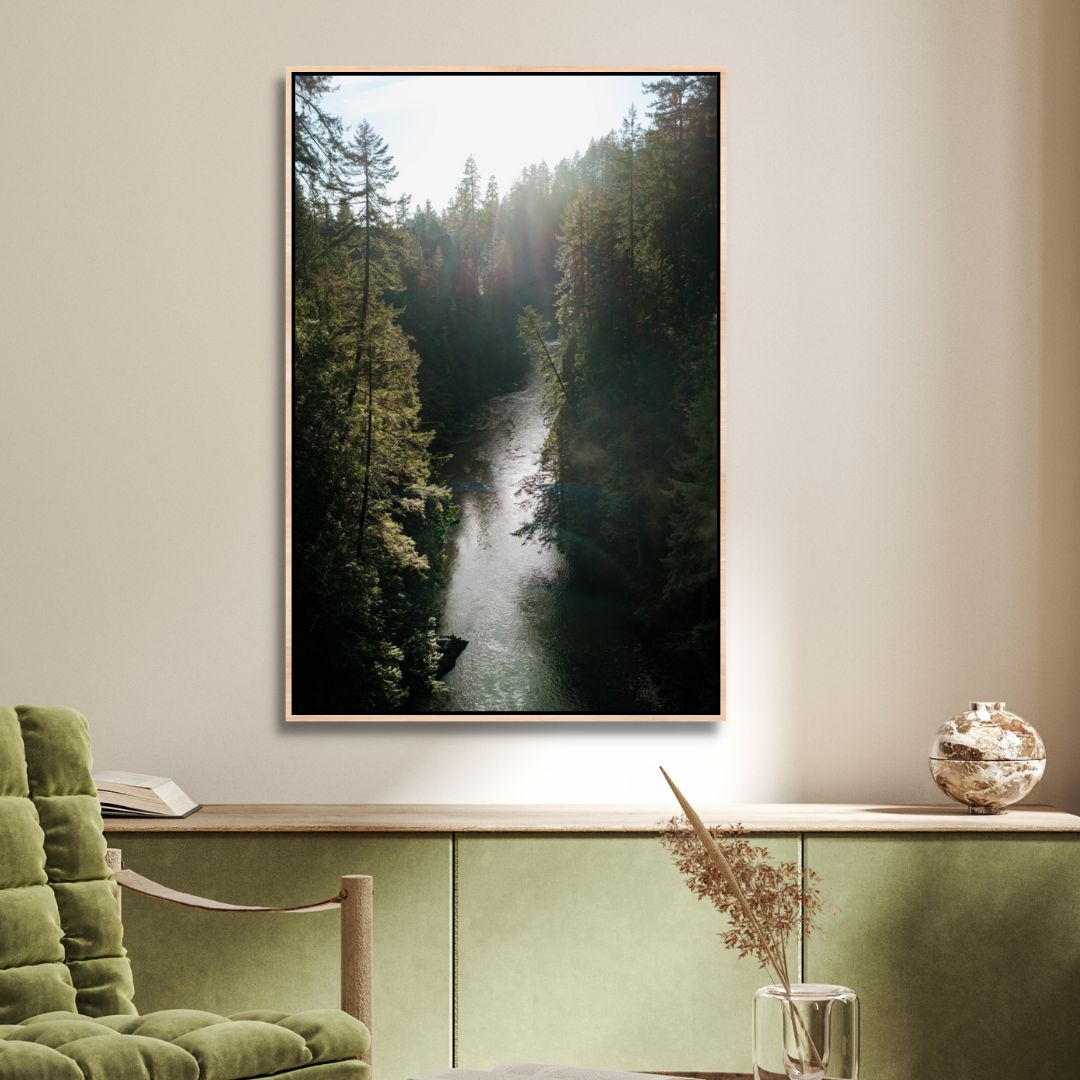 River View Canvas Art - Designity Art