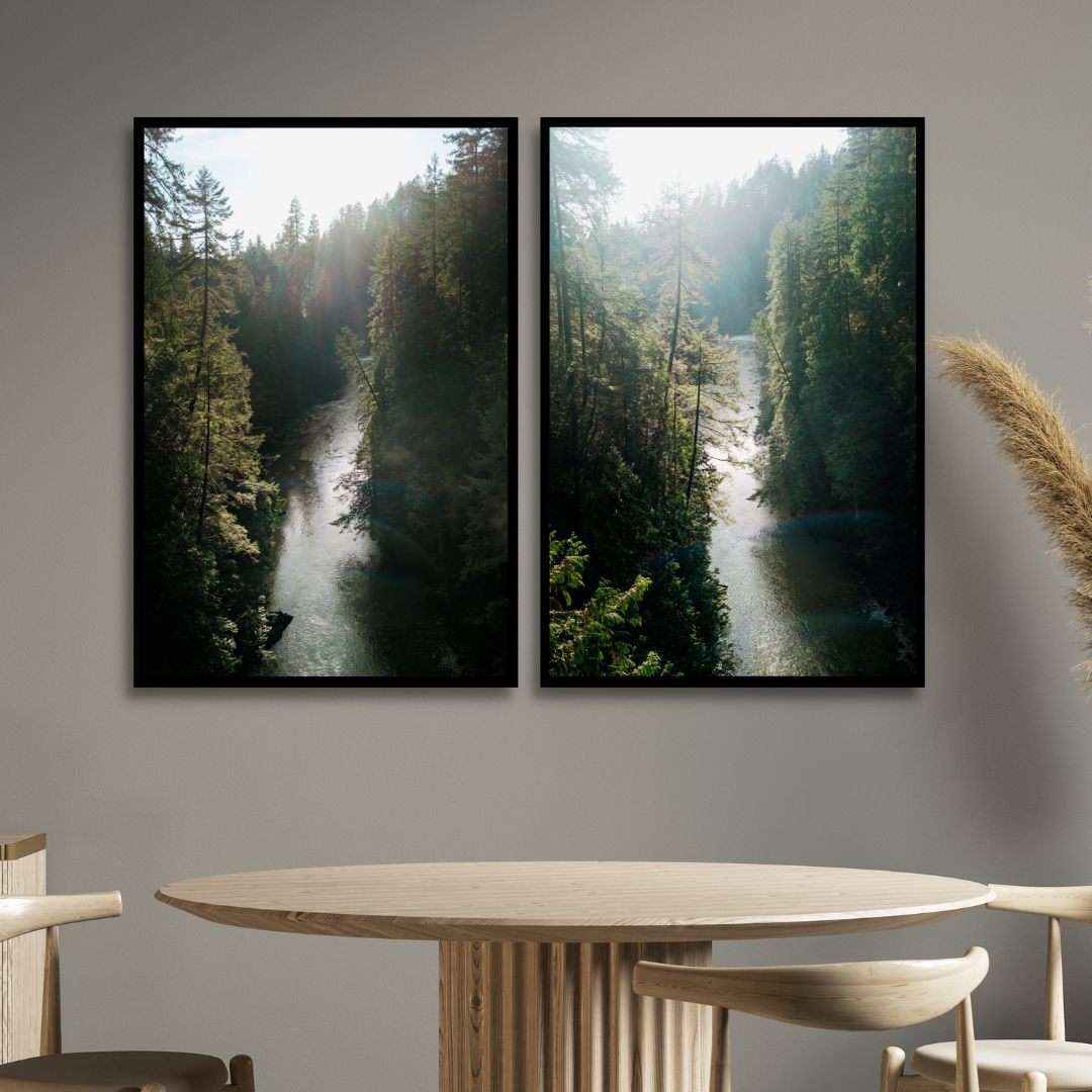 River View Canvas Art - Designity Art