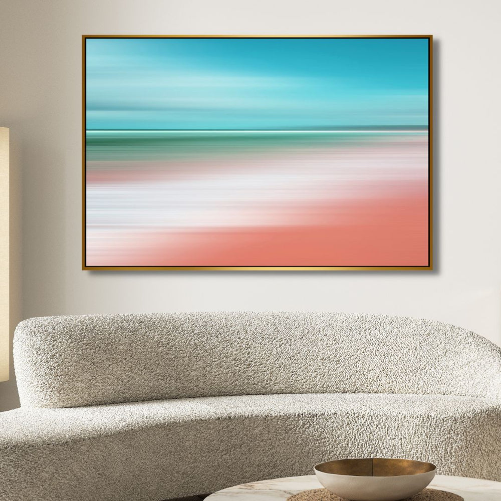 Seaside Abstract Canvas Wall Art - Designity Art