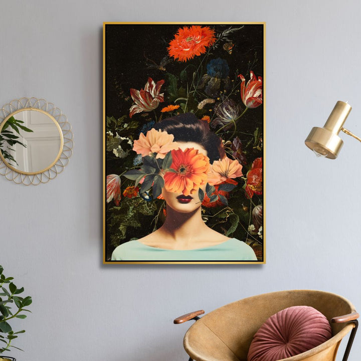 "Secret Garden" Flower Woman Pop Art - Designity Art
