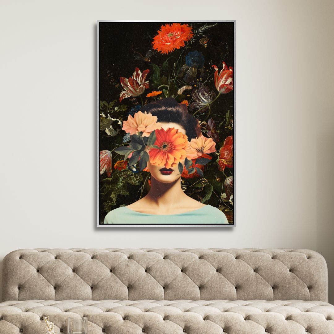 "Secret Garden" Flower Woman Pop Art - Designity Art