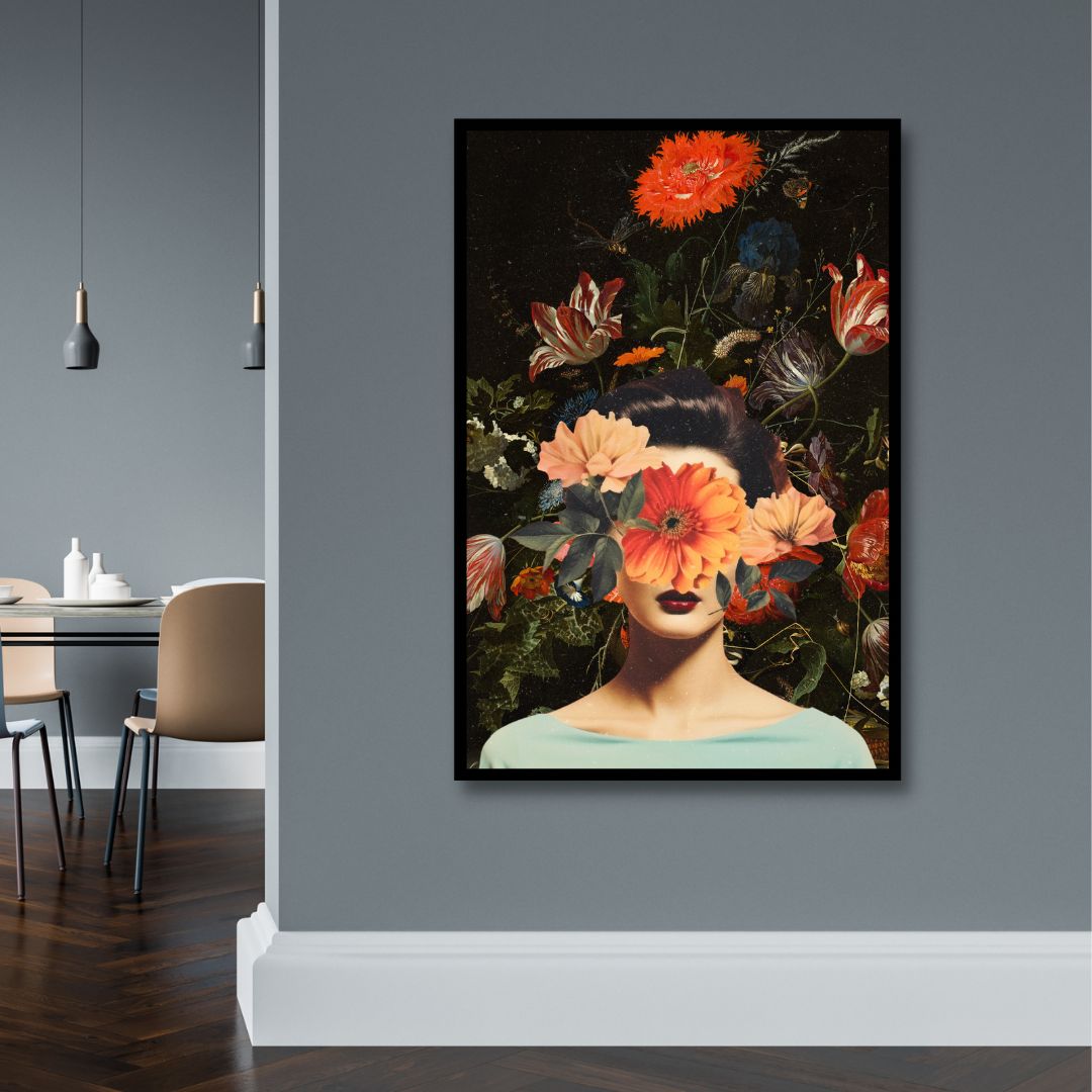 "Secret Garden" Flower Woman Pop Art - Designity Art