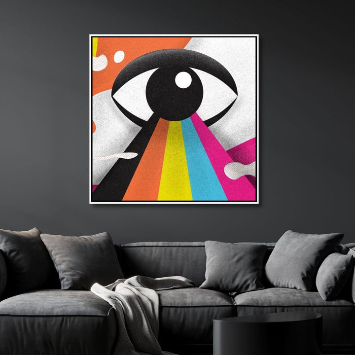 "The Eye" Colorful Illustration Art - Designity Art