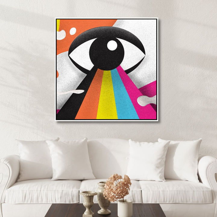 "The Eye" Colorful Illustration Art - Designity Art