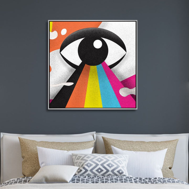"The Eye" Colorful Illustration Art - Designity Art