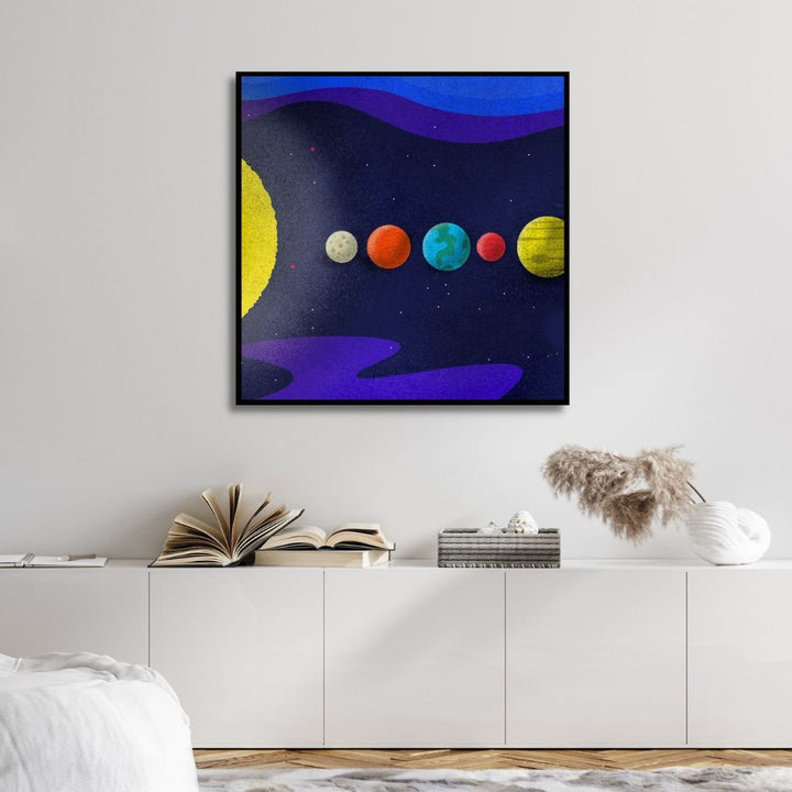 The Planets Illustration Art - Designity Art