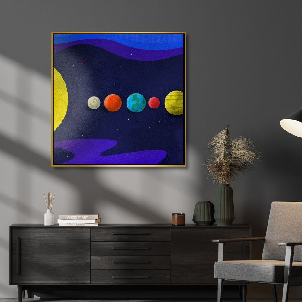 The Planets Illustration Art - Designity Art