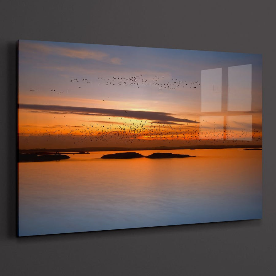 The Sunset Acrylic Art - Designity Art