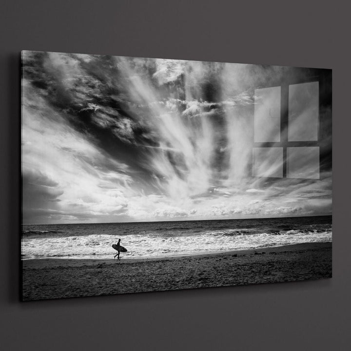 The Surfer Acrylic Art - Designity Art