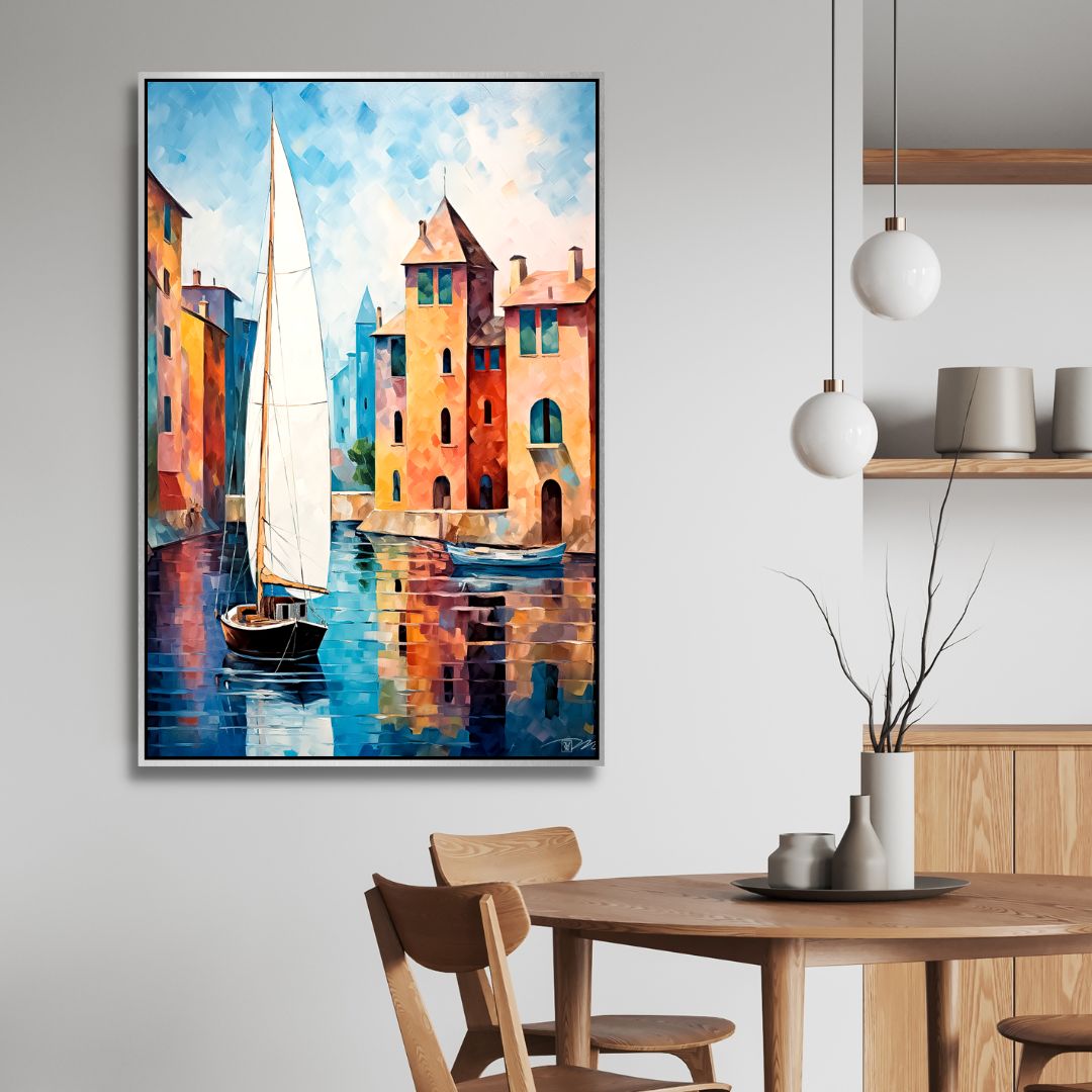 Venice Abstract Canvas Wall Art - Designity Art