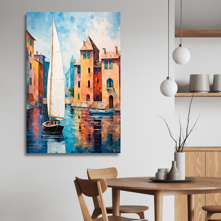 Venice Abstract Canvas Wall Art - Designity Art