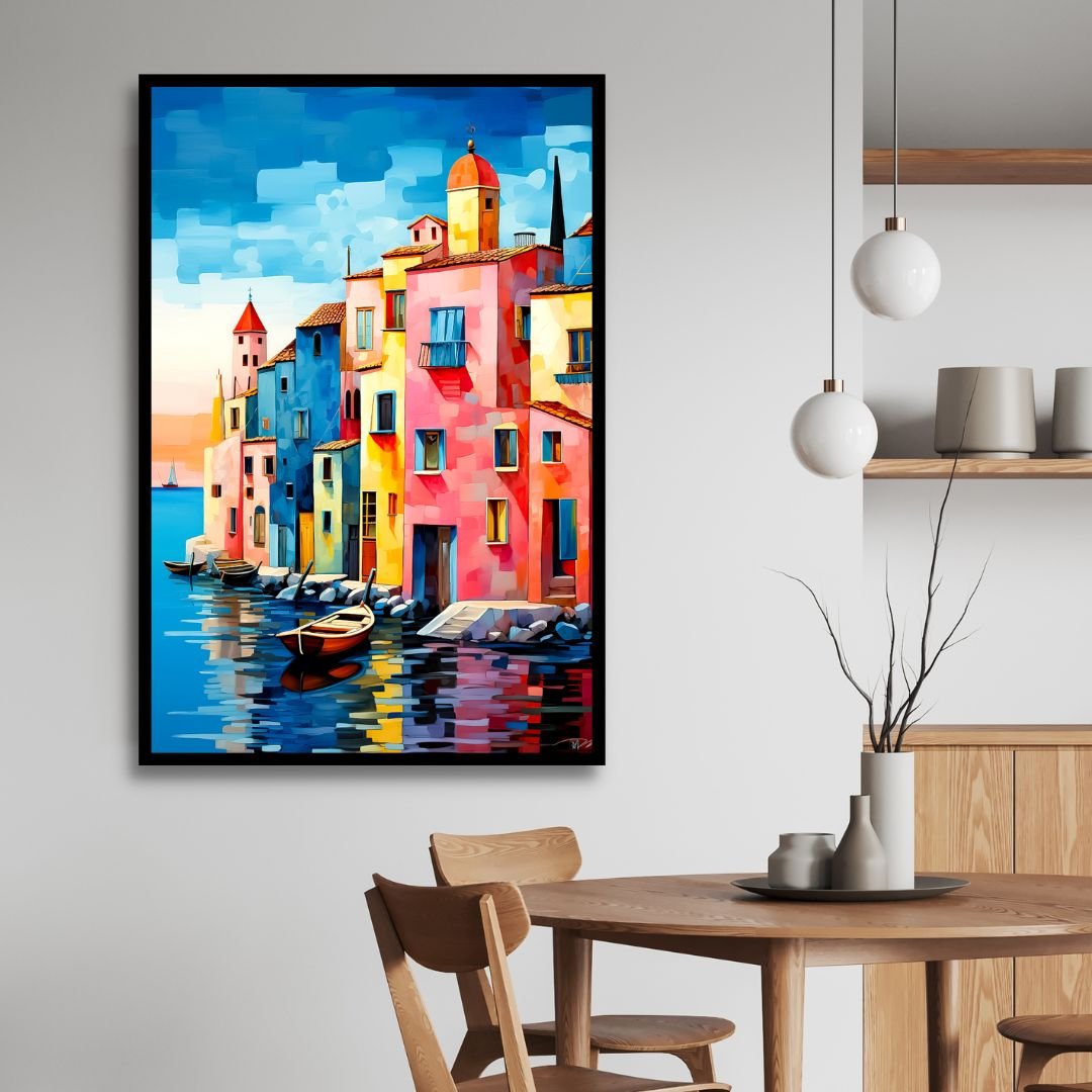 Venice Abstract Canvas Wall Art - Designity Art