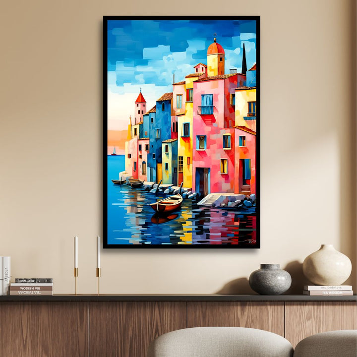 Venice Abstract Canvas Wall Art - Designity Art