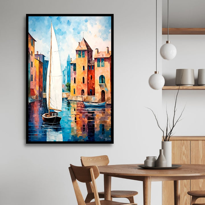 Venice Abstract Canvas Wall Art - Designity Art