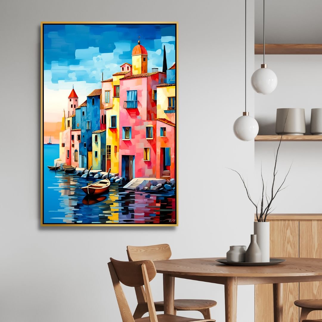 Venice Abstract Canvas Wall Art - Designity Art