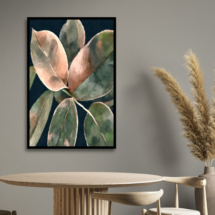 Vibrant Ficus Abstract Canvas Wall Art - Designity Art