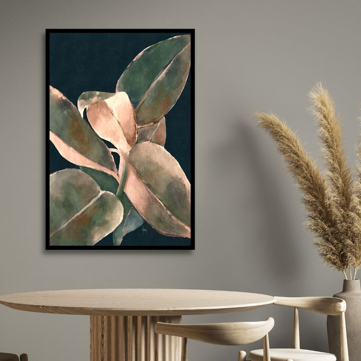 Vibrant Ficus Abstract Canvas Wall Art - Designity Art