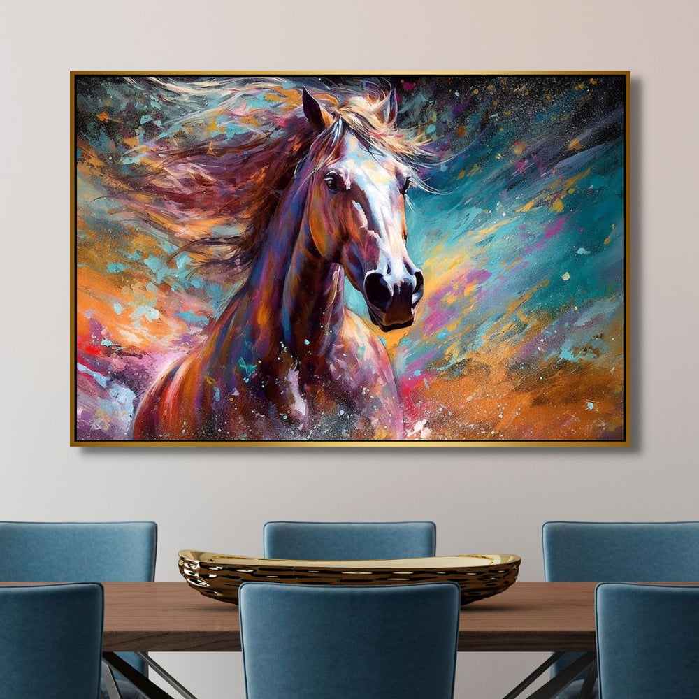 Watercolor Horse Portrait Art - Designity Art