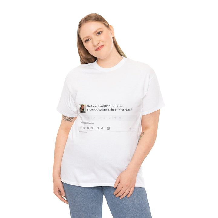 "Where is The Timeline?" Creative Designer T-shirt