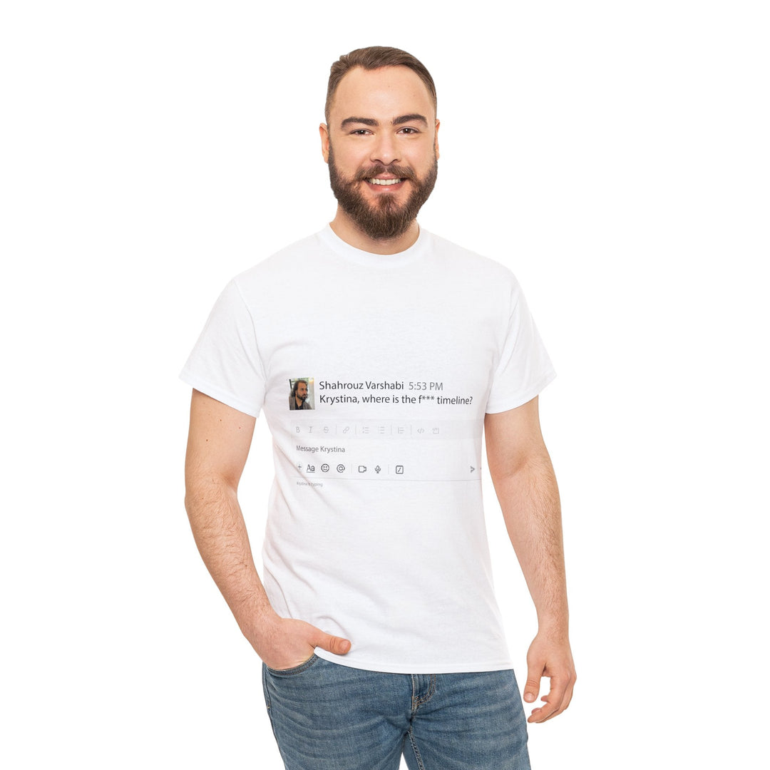 "Where is The Timeline?" Creative Designer T-shirt