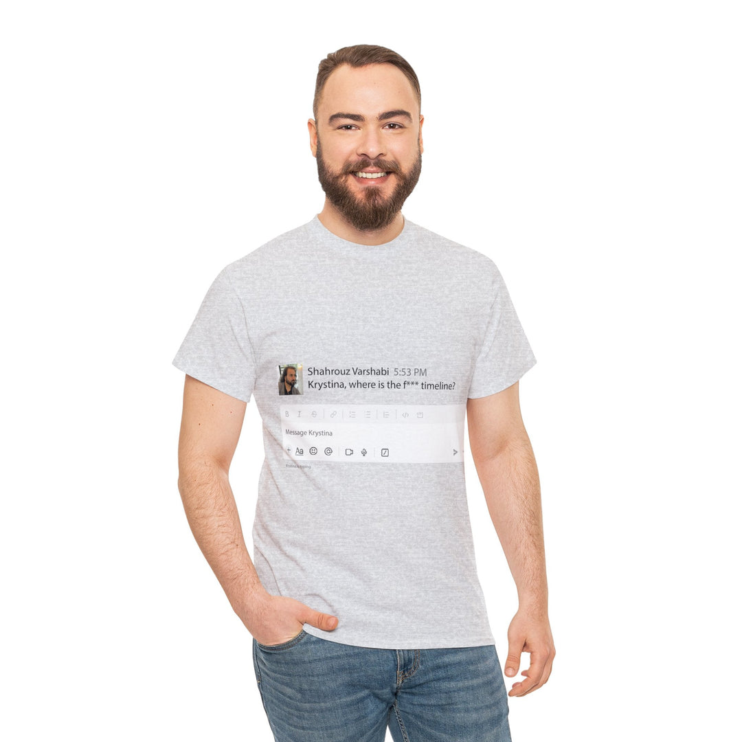 "Where is The Timeline?" Creative Designer T-shirt