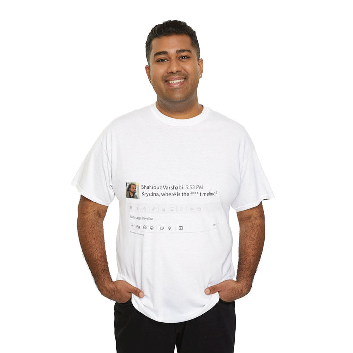 "Where is The Timeline?" Creative Designer T-shirt