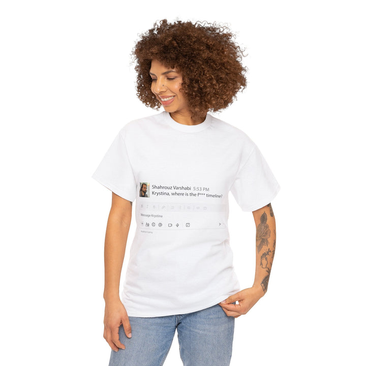 "Where is The Timeline?" Creative Designer T-shirt