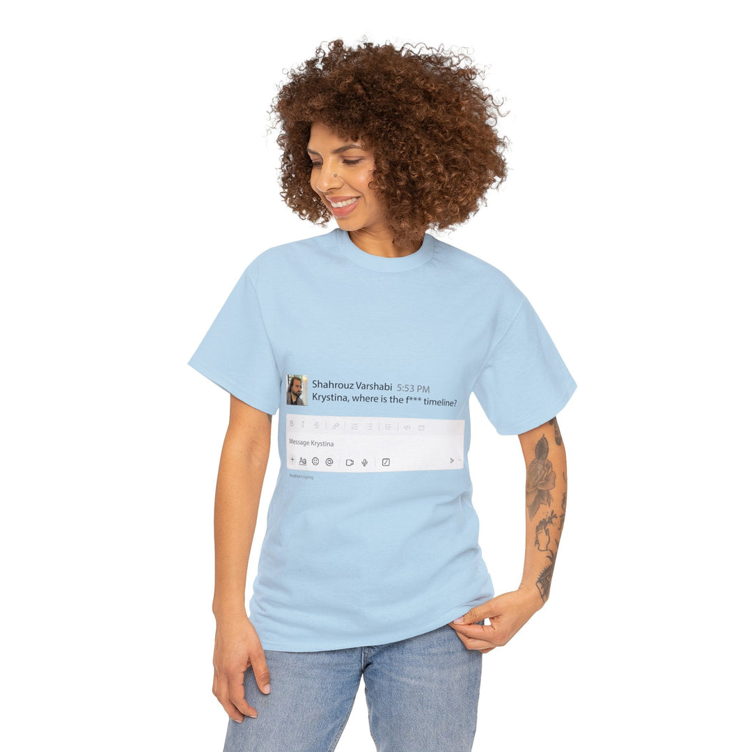 "Where is The Timeline?" Creative Designer T-shirt