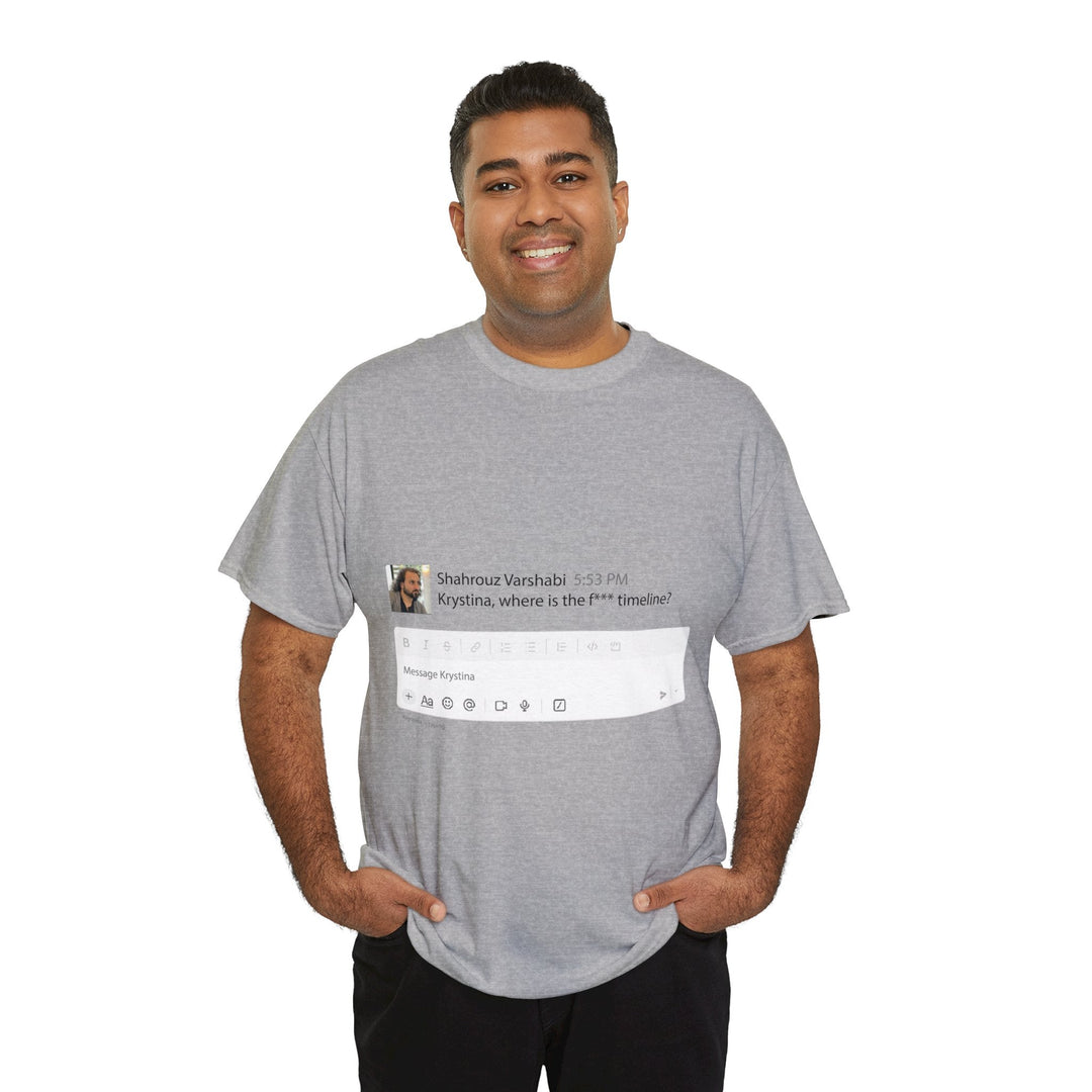 "Where is The Timeline?" Creative Designer T-shirt