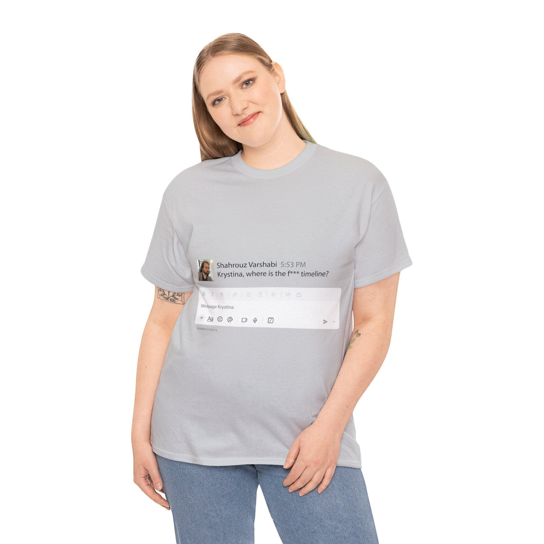 "Where is The Timeline?" Creative Designer T-shirt