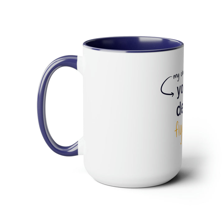 "You're the Designer, Figure it Out" Creative Designer Two-Tone Coffee Mugs, 15oz